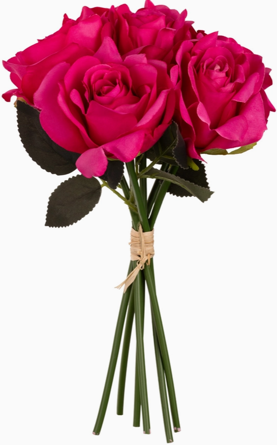 Eugenie Rose Bunch X 6 Dark Pink