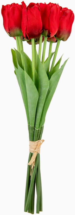Tulip Bunch X 9 Red