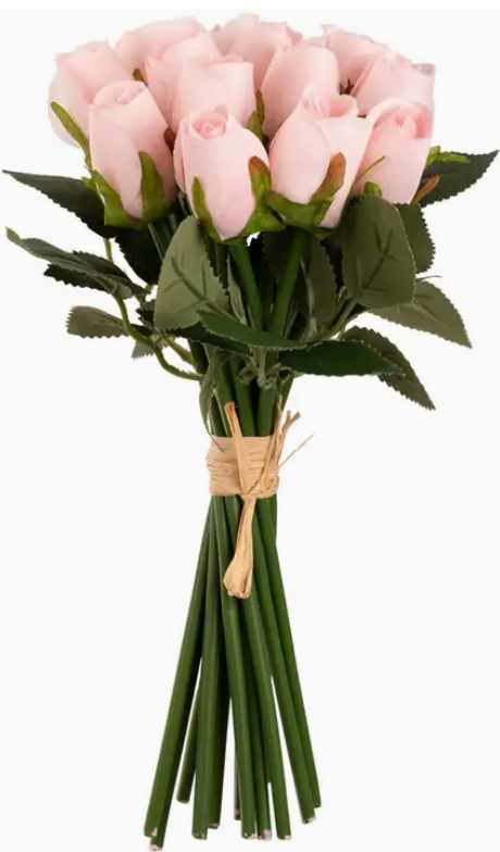 Beatrice Rose Bud Bunch X 15 Soft Pink