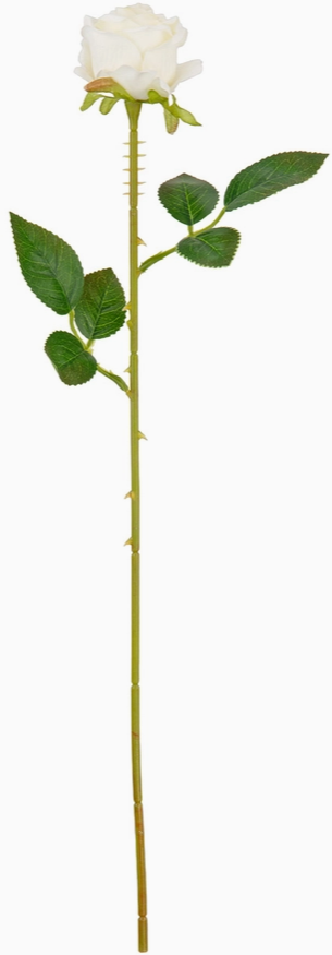Gabriella Single Rose White 53cm