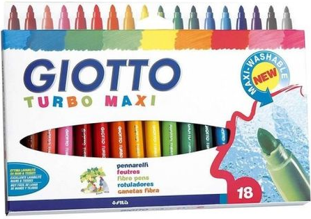 GIOTTO TURBO MAXI FELT TIP PEN 18PC SET