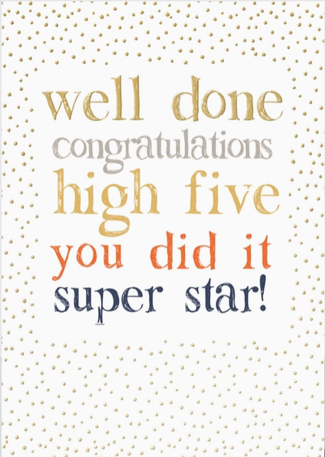 Well Done Card