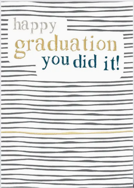 Happy Graduation - Contemporary Graduation Card
