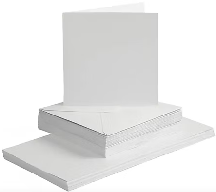 White Cards and Envelopes