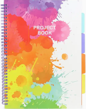 A4 Project Book 4 Deviders