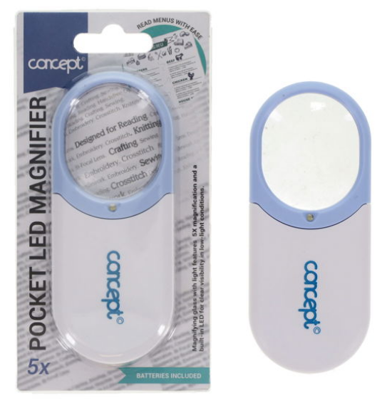 CONCEPT POCKET LED 5x MAGNIFIER