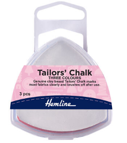Tailors Chalk: Assorted Colours: Triangle: Pack of 3