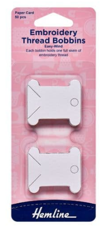 Embroidery Thread Bobbins: Plastic: 30 Pieces