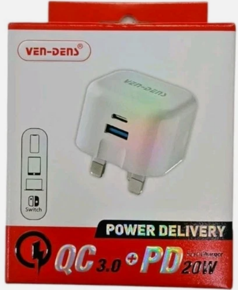 C+USB PLUG TRAVEL CHARGER