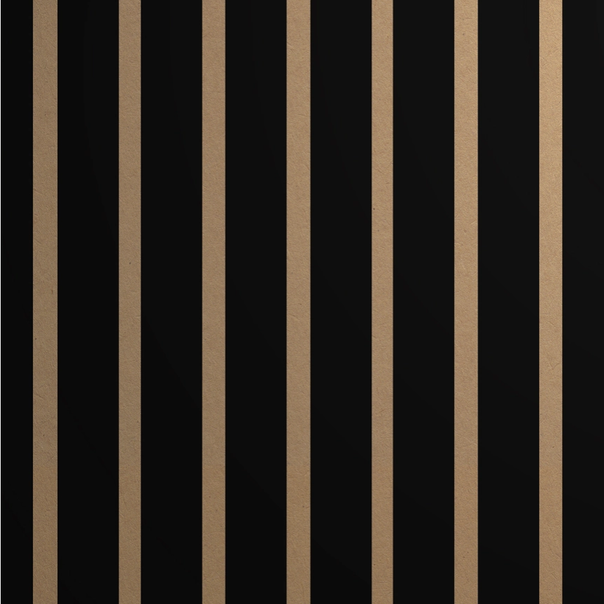 Black Stripe Wrapping Paper