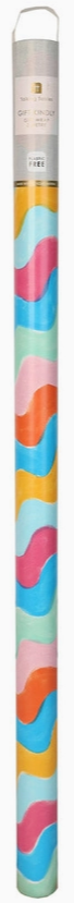 Wavy Multi Coloured Wrapping Paper