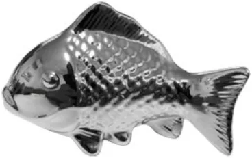 Silver Ceramic Fish