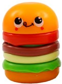 4.5CM BURGER ERASER & SHARPENER
