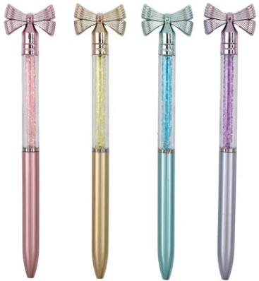 15CM BALLPOINT PEN WITH BOW