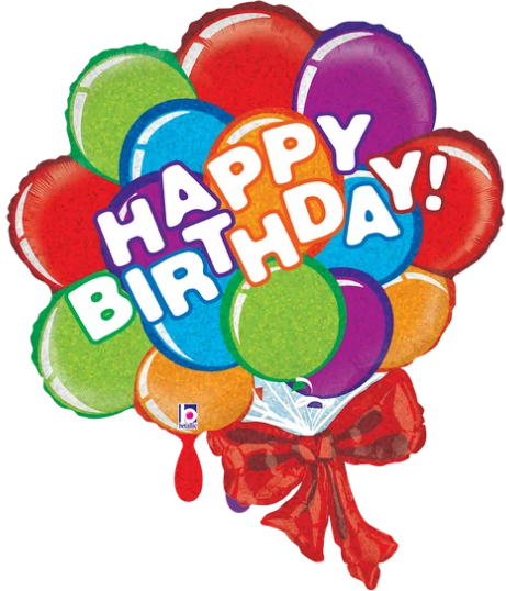 37in BIRTHDAY BALLOON BOW FOIL BALLOON
