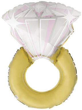 32in DIAMOND RING GIANT FOIL BALLOON