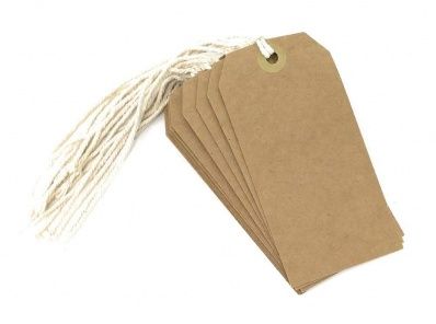County - Tie On Labels Manilla