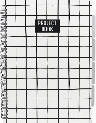 A4 Project Book 4 Deviders