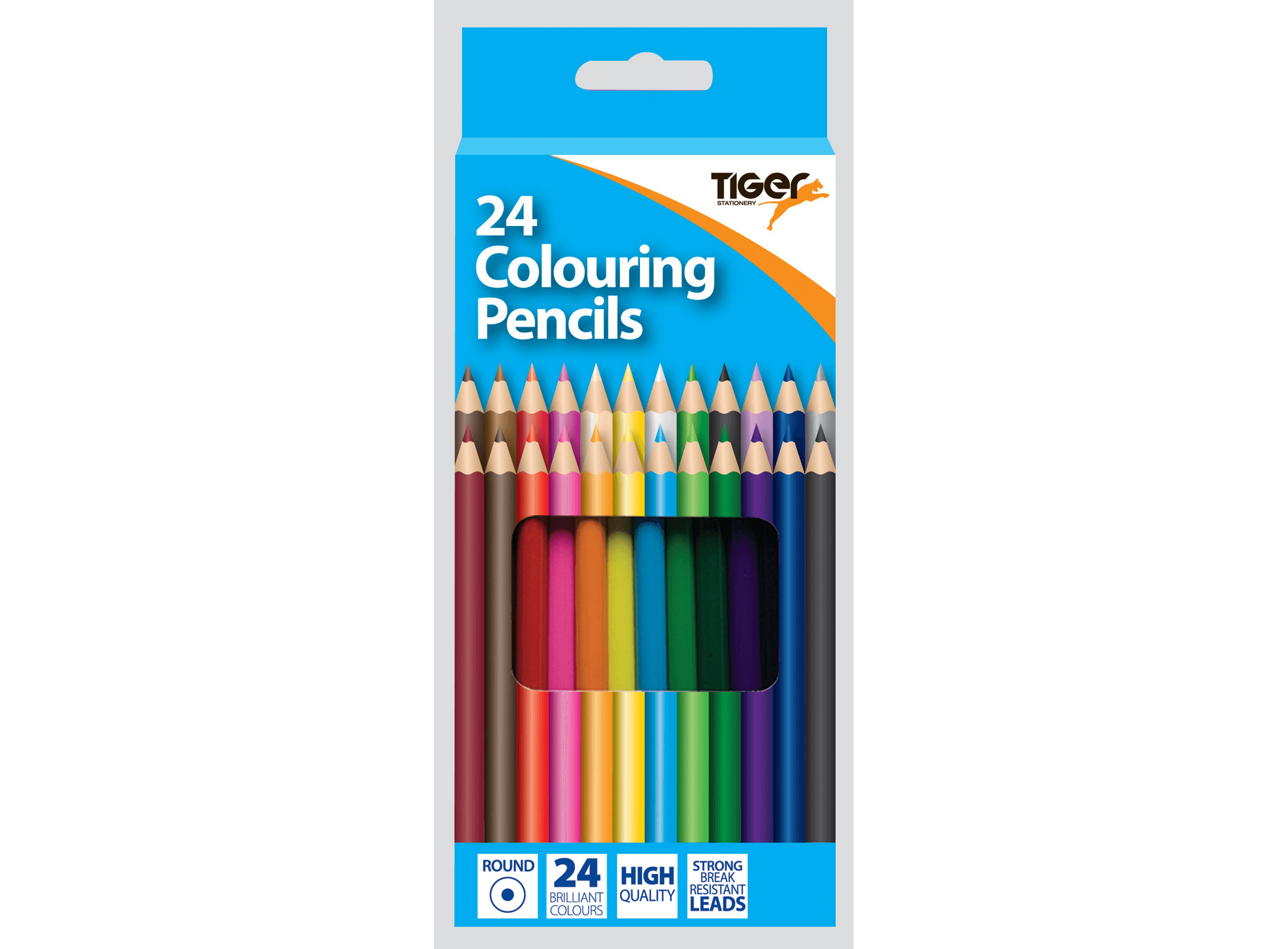 Tiger colouring pencils 24 colours