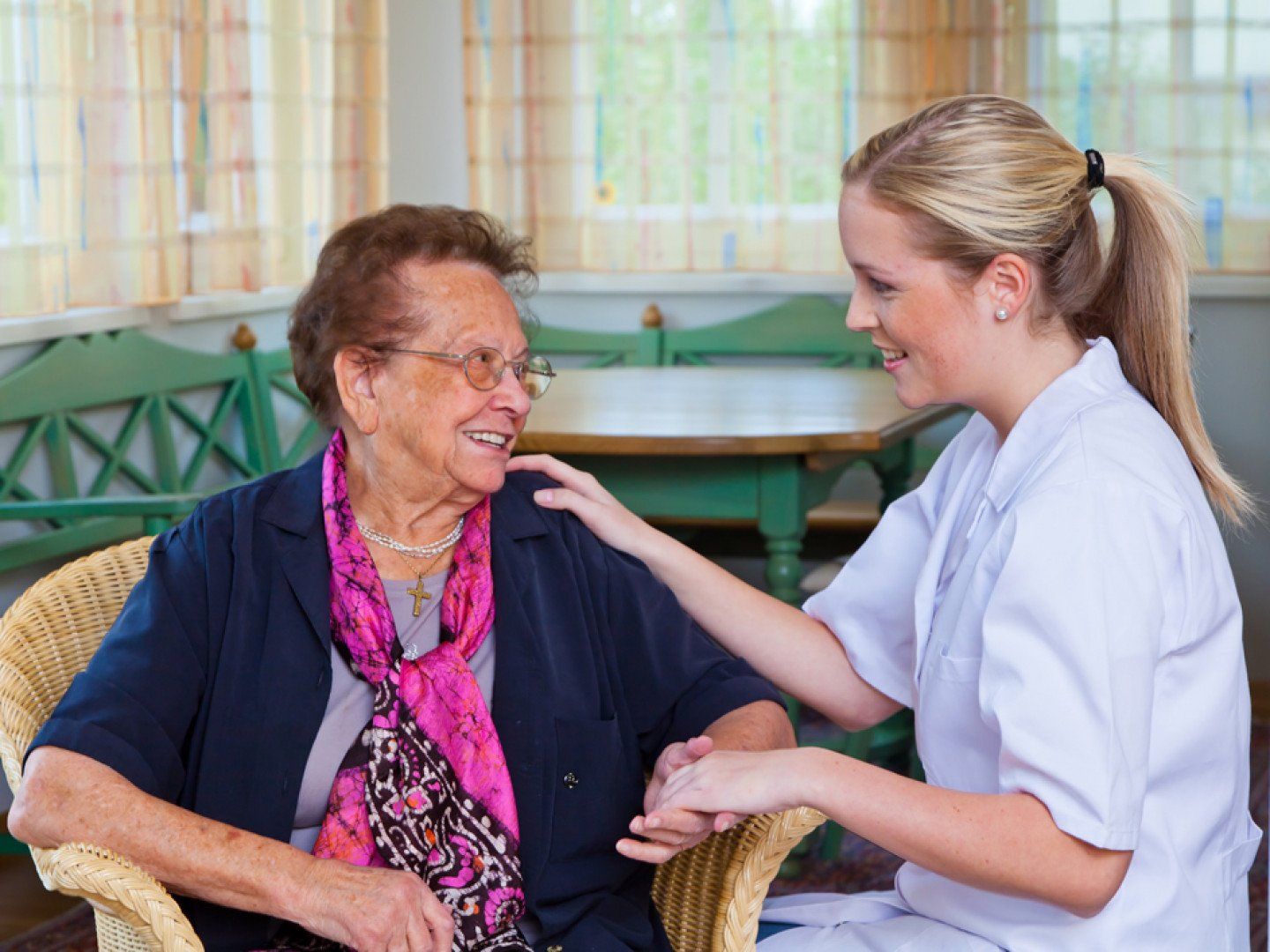 home care of old lady