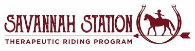 The logo for the savannah station therapeutic riding program