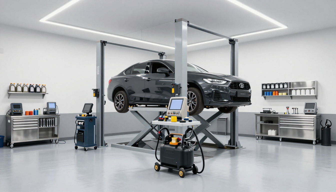Oil Change Bay