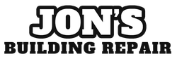Logo for "Jon’s Building Repair" in bold, black, serif text on a white background.