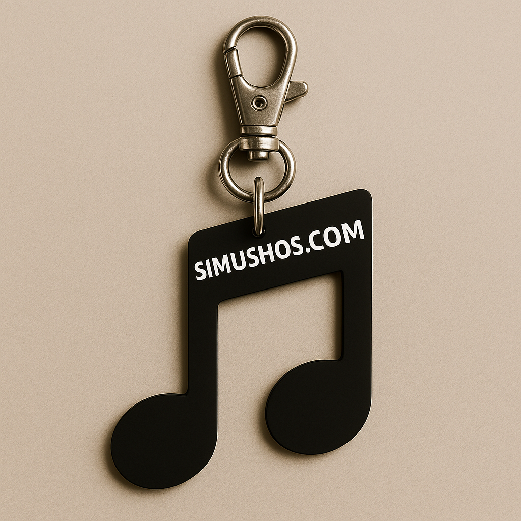 Simushos note keychain