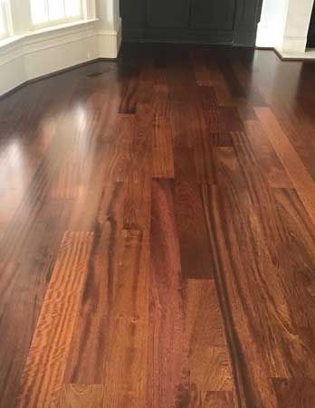 dark floor in an empty room