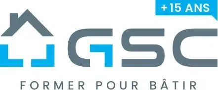 Logo avec une icône de maison et