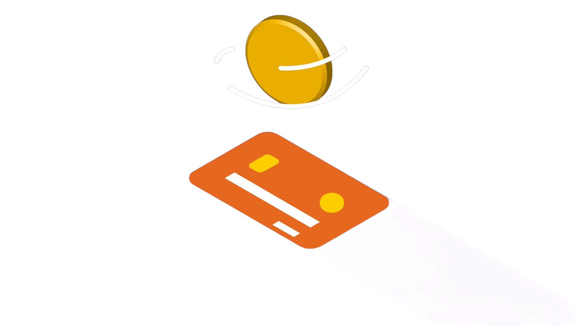 Vector member card and coin.