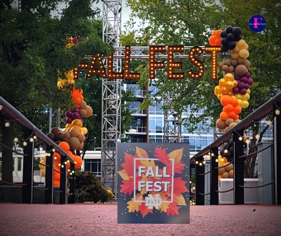 a sign that says fall fest on it