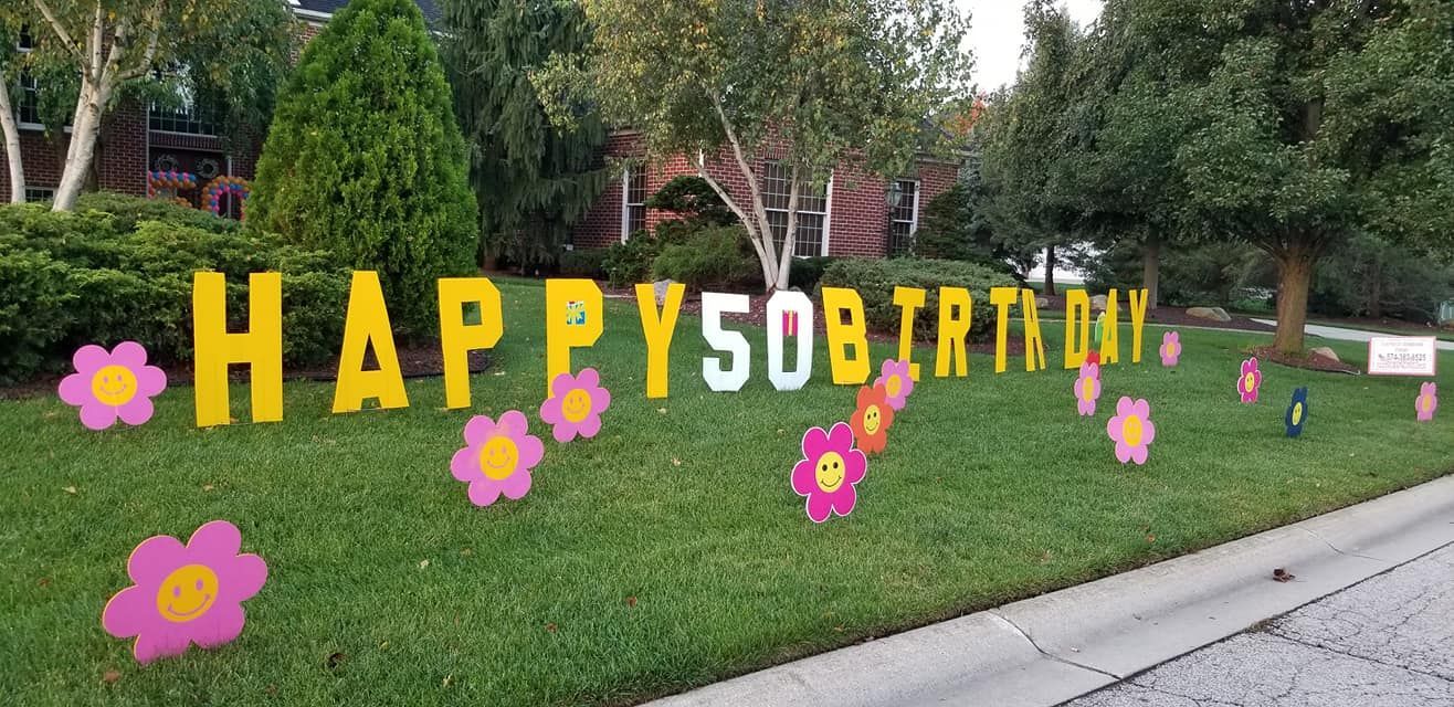 Yard sign that reads