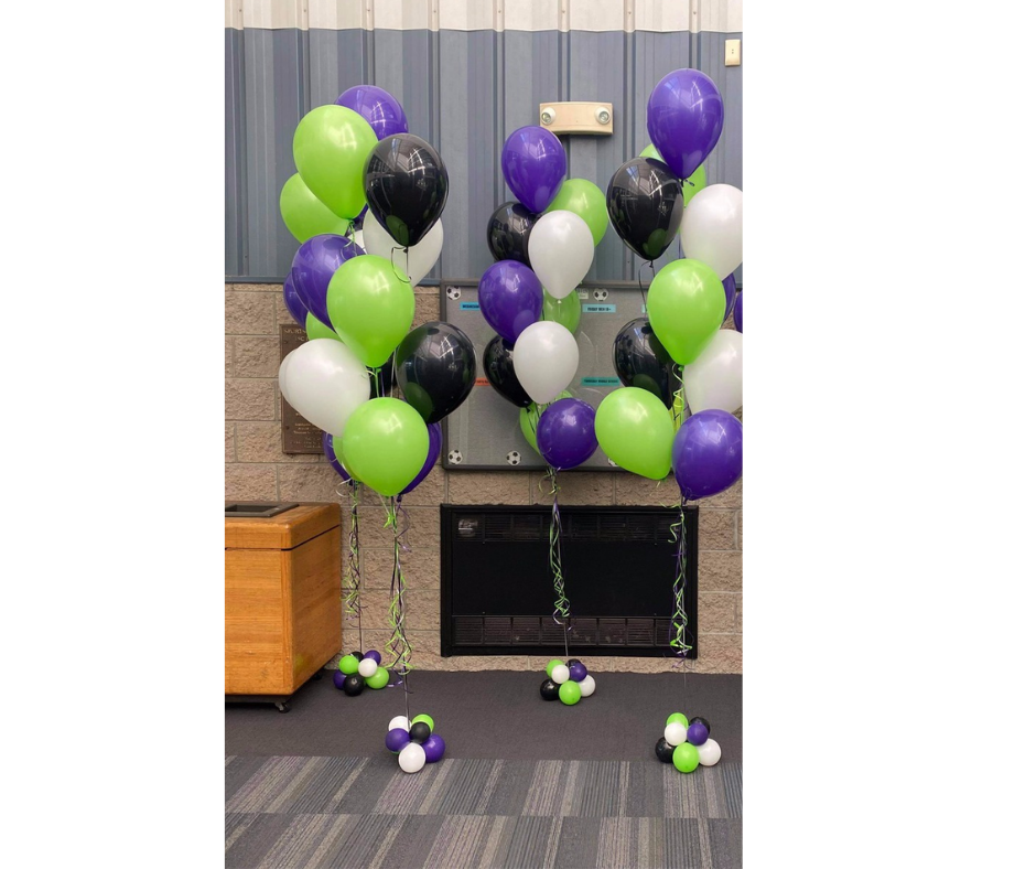 helium floor bouquets