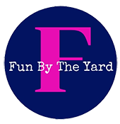 Fun By The Yard logo. Servicing Granger and South Bend Indiana with balloon decor, yard cards, and surprise gift deliveries