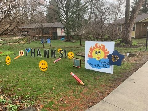Lawn display: 