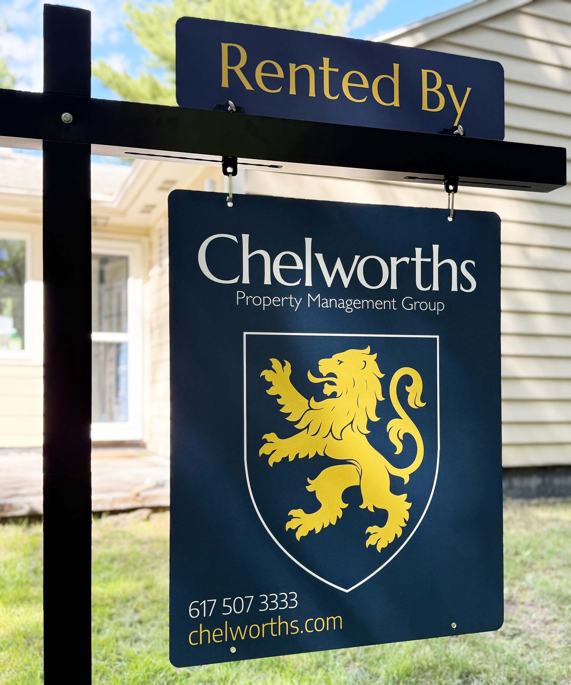 Sign for Chelworths Property Management, with