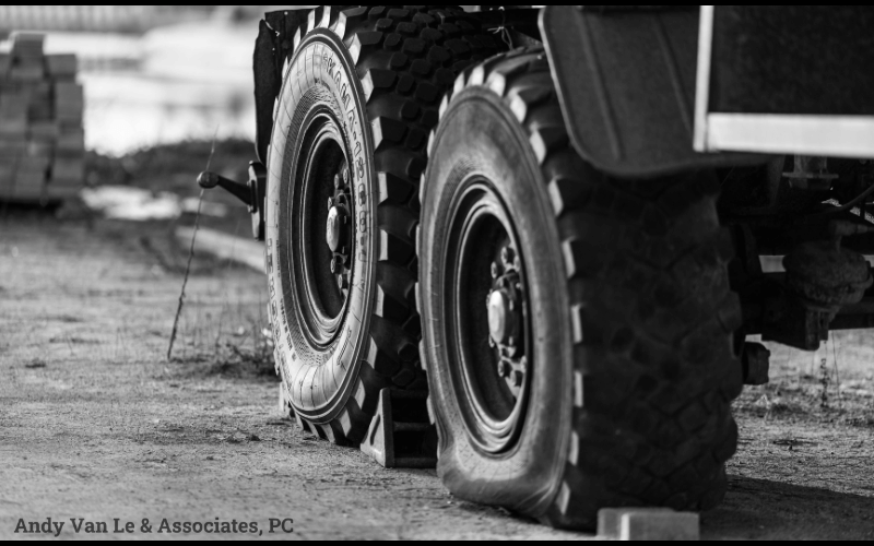 flat tire on truck
