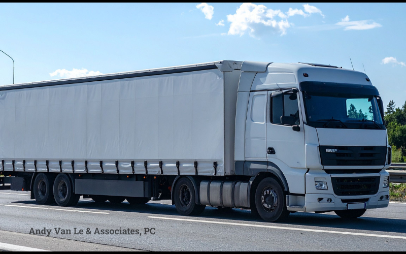 Large commercial truck in San Diego, CA