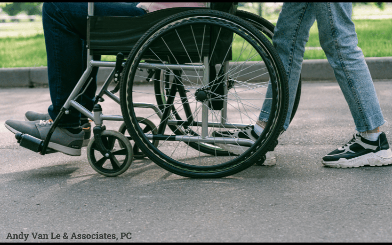 man in wheelchair
