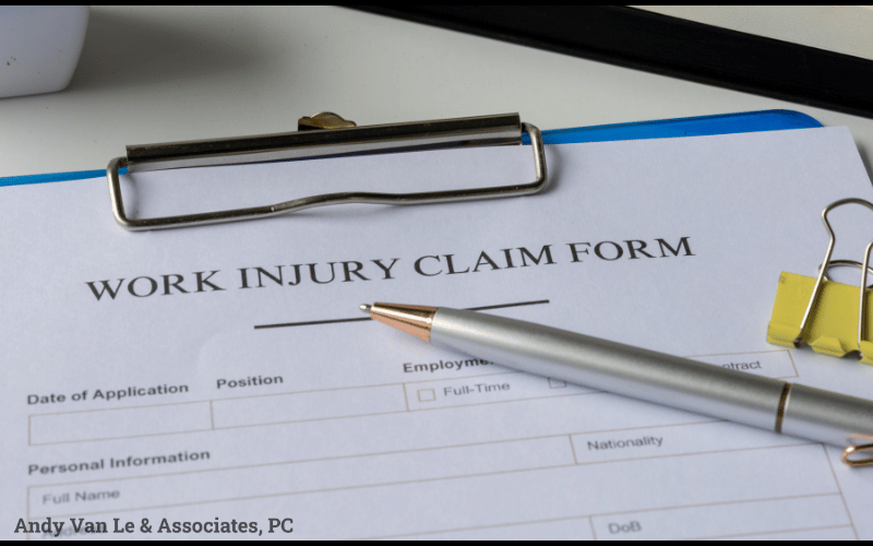 injury claim form paperwork
