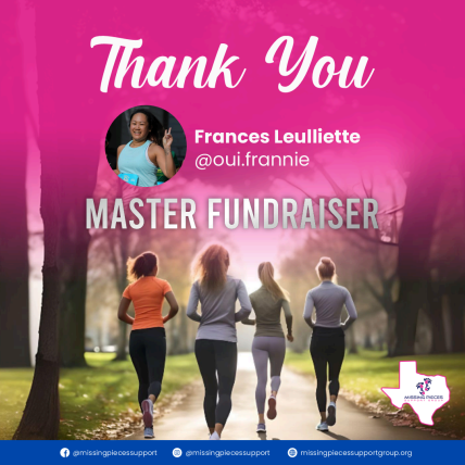 A poster that says thank you master fundraiser