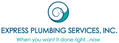 Express Plumbing Services, Inc. logo: teal and white design, text below