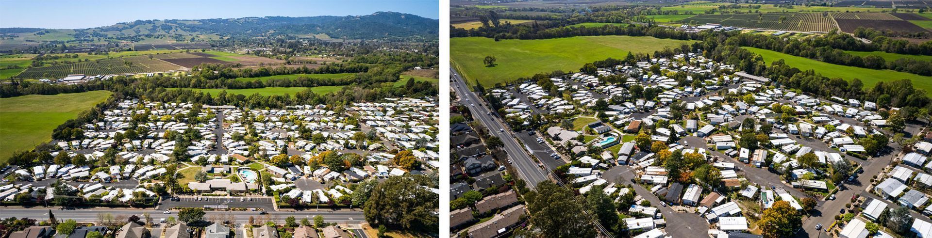 Aerial Views of Moon Valley Community Homes