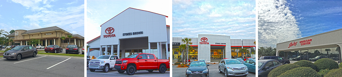 Photos of each Stokes dealership.