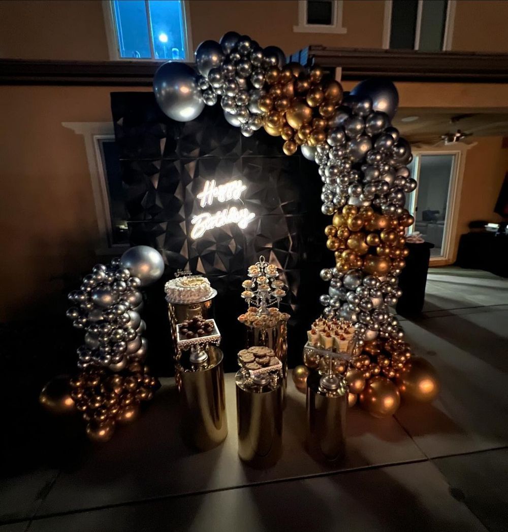 Outdoor party decor