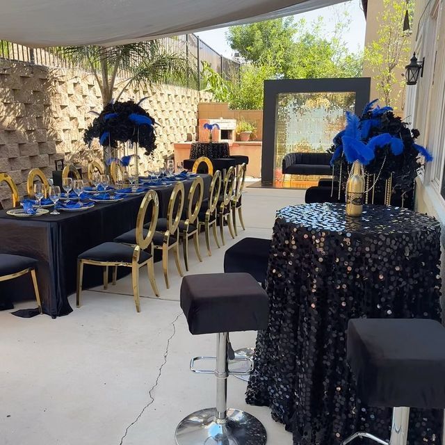 Outdoor party scene 
