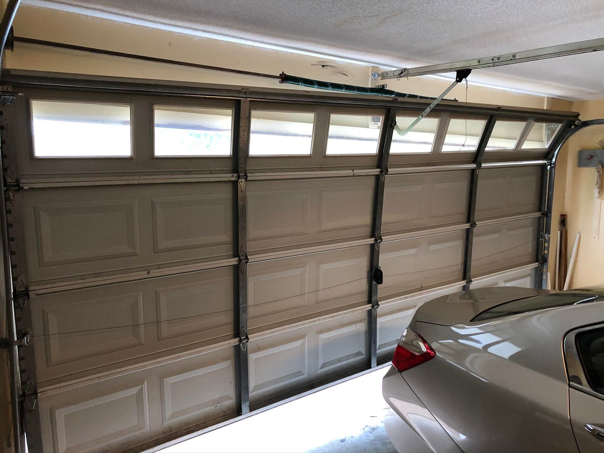 garage door off tracks