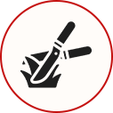 icon showing trimmers cutting grass