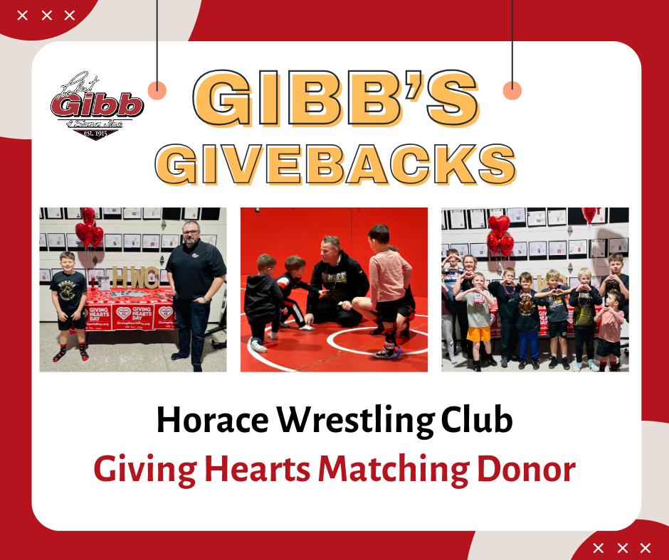 Gibb's Givebacks - Horace Wreslting Club